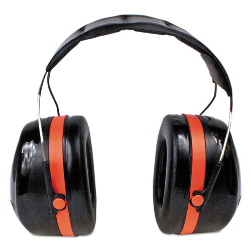 Image of 3M PELTOR OPTIME 105 High Performance Ear Muffs H10A, 30 dB NRR, Black/Red