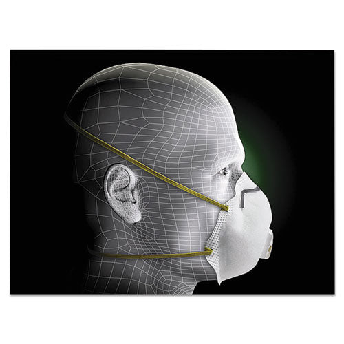 Image of 3M Particulate Respirator w/Cool Flow Exhalation Valve, Standard Size, 10/Box