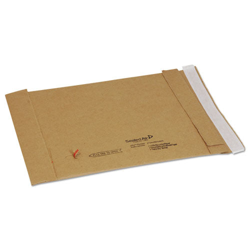 Image of Sealed Air Jiffy Padded Mailer, #1, Paper Padding, Self-Adhesive Closure, 7.25 x 12, Natural Kraft, 100/Carton