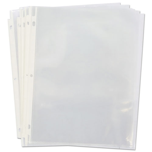Image of Universal® Top-Load Poly Sheet Protectors, Standard Gauge, Letter, Clear, 50/pack
