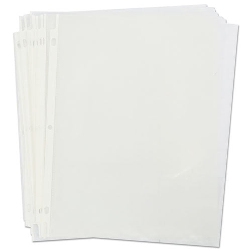 Image of Universal® Top-Load Poly Sheet Protectors, Heavy Gauge, Nonglare, Clear 50/pack