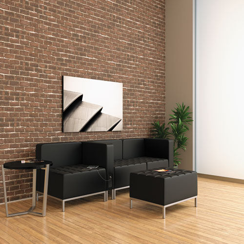 Image of Alera® Alera QUB Series Ottoman, 26.38" x 21.5" x 17.5", Black
