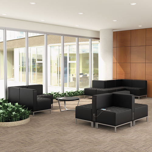 Image of Alera® Alera QUB Series Ottoman, 26.38" x 21.5" x 17.5", Black
