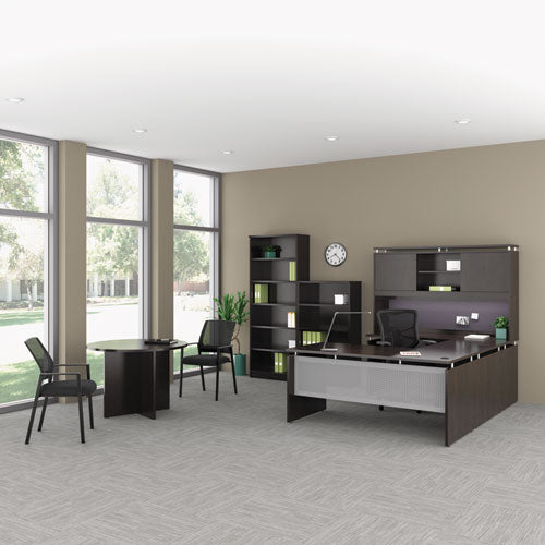 Image of Alera® Alera Valencia Round Conference Table with Legs, 42" Diameter x 29.5h, Espresso