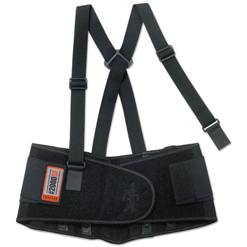 Image of ergodyne® ProFlex 2000SF High-Performance Spandex Back Support Brace, Medium, 30" to 34" Waist, Black