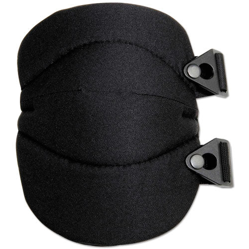 Image of ergodyne® ProFlex 230 Wide Soft Cap Knee Pad, Buckle Closure, One Size Fits Most, Black