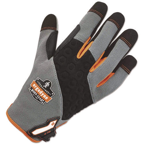 Image of ergodyne® Proflex 710 Heavy-Duty Utility Gloves, Gray, Large, 1 Pair