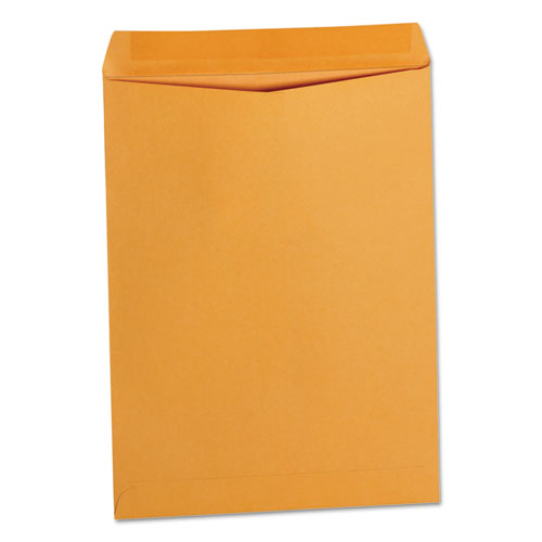 Image of Universal® Catalog Envelope, 28 lb Bond Weight Kraft, #10 1/2, Square Flap, Gummed Closure, 9 x 12, Brown Kraft, 250/Box