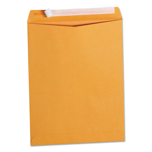 Image of Universal® Peel Seal Strip Catalog Envelope, #13 1/2, Square Flap, Self-Adhesive Closure, 10 X 13, Natural Kraft, 100/box