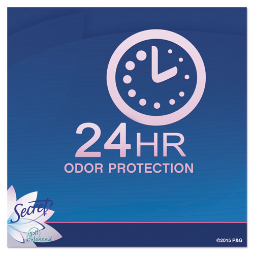 Image of Secret® Invisible Solid Anti-Perspirant And Deodorant, Powder Fresh, 0.5 Oz Stick, 24/carton