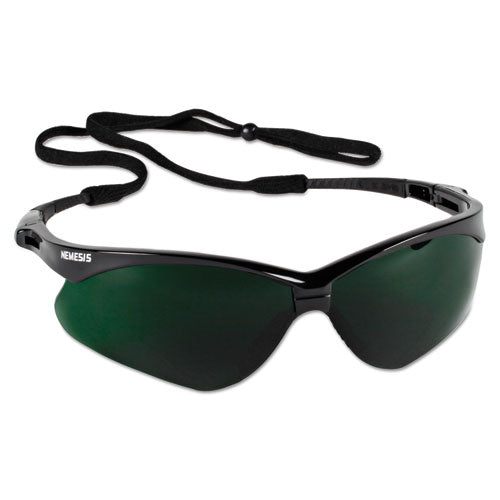 Image of KleenGuard V30 Nemesis Safety Eyewear, Black Frame/iruv 5 Lens, Nylon/polycarb