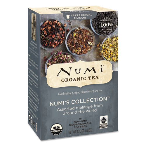 Image of Numi® Organic Tea, Numi's Collection: Assorted, 18/box
