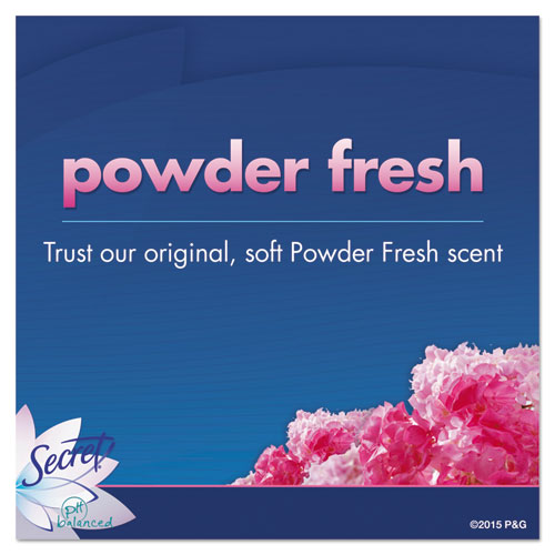 Image of Secret® Invisible Solid Anti-Perspirant And Deodorant, Powder Fresh, 0.5 Oz Stick, 24/carton