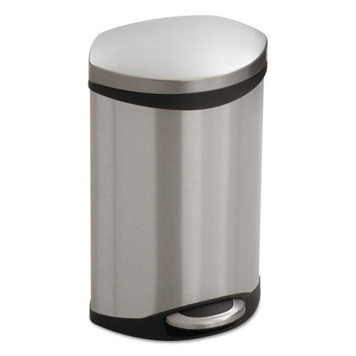 Image of Safco® Step-On Medical Receptacle, 3 gal, Steel, Stainless Steel