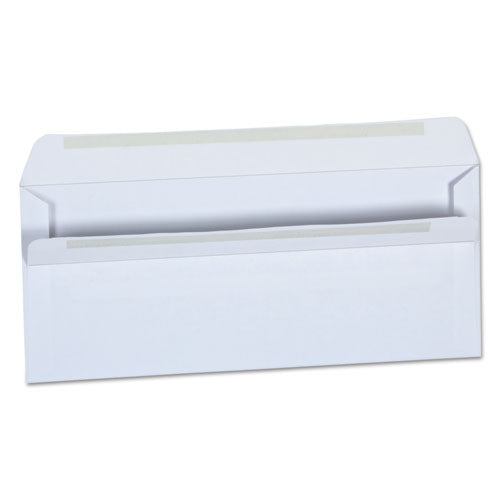 Image of Universal® Self-Seal Business Envelope, #10, Square Flap, Self-Adhesive Closure, 4.13 X 9.5, White, 500/box