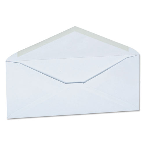 Image of Universal® Open-Side Business Envelope, #10, Monarch Flap, Gummed Closure, 4.13 x 9.5, White, 250/Carton