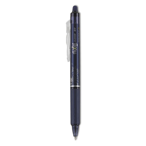 Image of Pilot® Frixion Clicker Erasable Gel Pen, Retractable, Fine 0.7 Mm, Navy Ink, Navy Barrel
