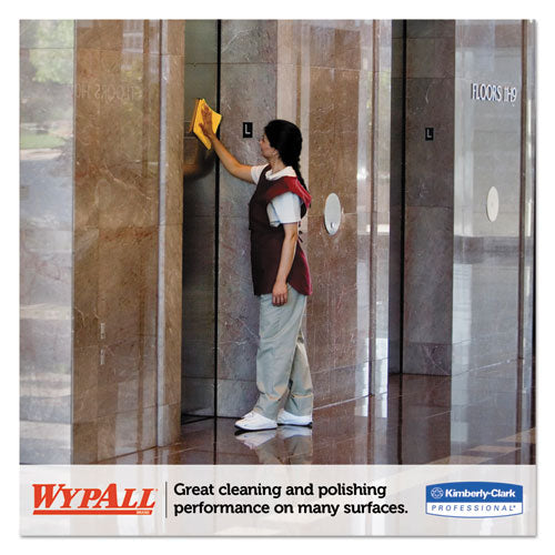 Image of WypAll® Microfiber Cloths, Reusable, 15.75 x 15.75, Yellow, 24/Carton