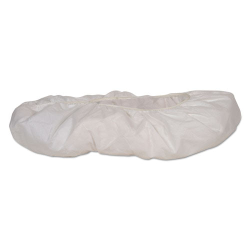 Image of KleenGuard A40 Shoe Covers, One Size Fits All, White, 400/carton