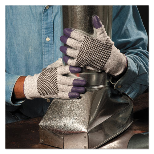 Image of KleenGuard G60 Purple Nitrile Gloves, 250mm Length, X-Large/Size 10, Black/White, 12 Pairs/Carton