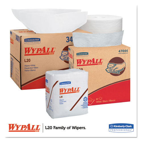 Image of WypAll® L20 Towels, BRAG Box, 12.5 x 16.8, Unscented, White, 176/Box