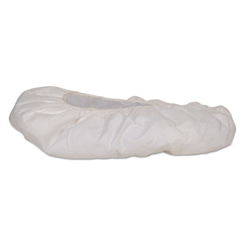 Image of KleenGuard A40 Shoe Covers, One Size Fits All, White, 400/carton