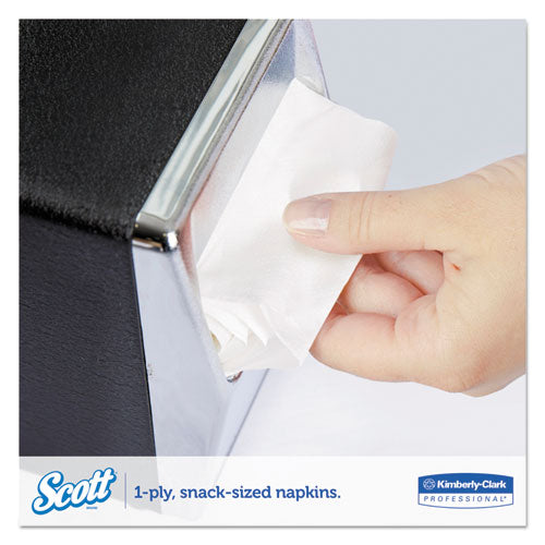 Image of Scott® Low-Fold Dispenser Napkins, 1-Ply, 12" X 7", White, 250/pack, 32 Packs/carton
