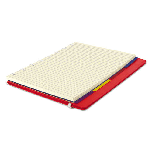 Image of Filofax® Notebook, 1-Subject, Medium/College Rule, Red Cover, (112) 8.25 x 5.81 Sheets
