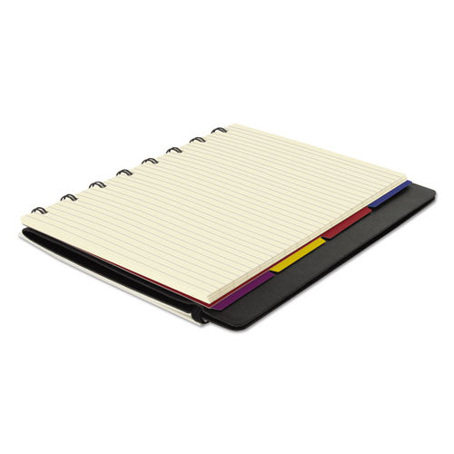 Image of Filofax® Notebook, 1-Subject, Medium/College Rule, Black Cover, (112) 8.25 x 5.81 Sheets