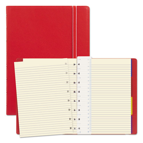 Image of Filofax® Notebook, 1-Subject, Medium/College Rule, Red Cover, (112) 8.25 x 5.81 Sheets