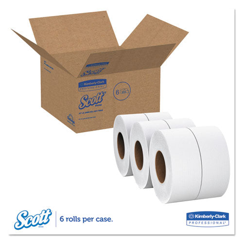 Image of Scott® Essential JRT Extra Long Bathroom Tissue, Septic Safe, 2-Ply, White, 3.55" x 2,000 ft, 6 Rolls/Carton
