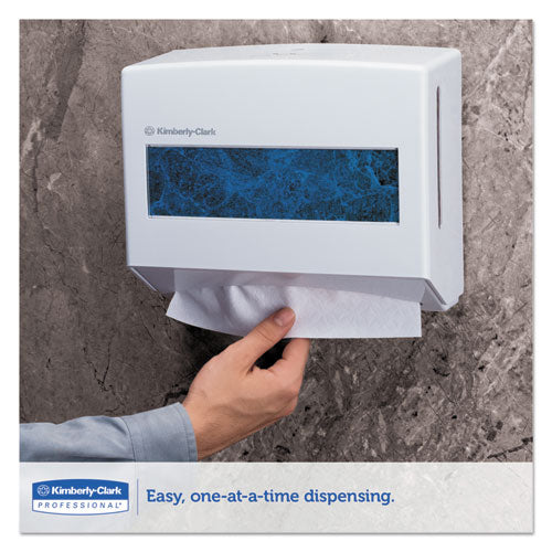 Image of Kimberly-Clark Professional Scottfold Compact Towel Dispenser, 10.75 x 4.75 x 9, Pearl White