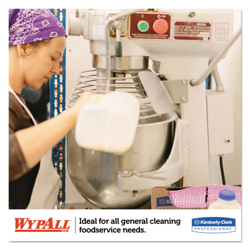 Image of WypAll® X70 Wipers, 1-Ply, 12.5 x 23.2, Red, 300/Carton