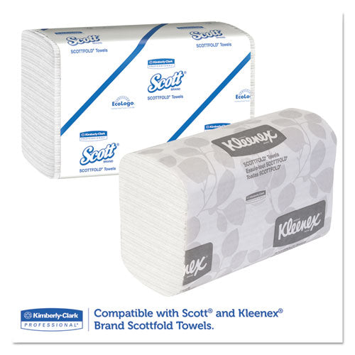 Image of Kimberly-Clark Professional Scottfold Compact Towel Dispenser, 10.75 x 4.75 x 9, Pearl White