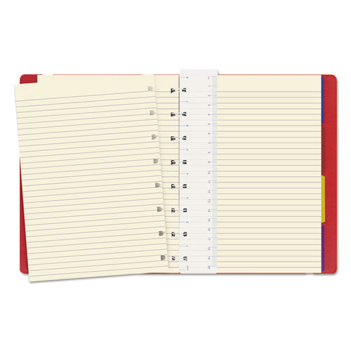 Image of Filofax® Notebook, 1-Subject, Medium/College Rule, Red Cover, (112) 8.25 x 5.81 Sheets