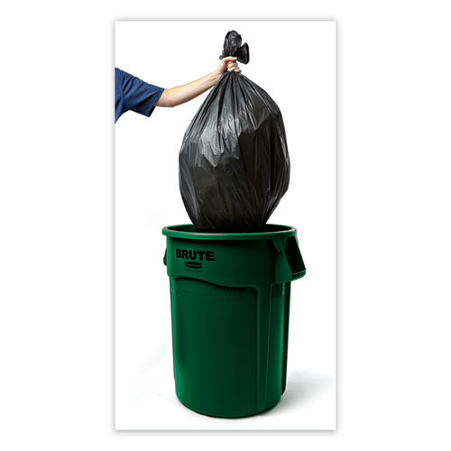 Image of Rubbermaid® Commercial Vented Round Brute Container, 32 gal, Plastic, Dark Green