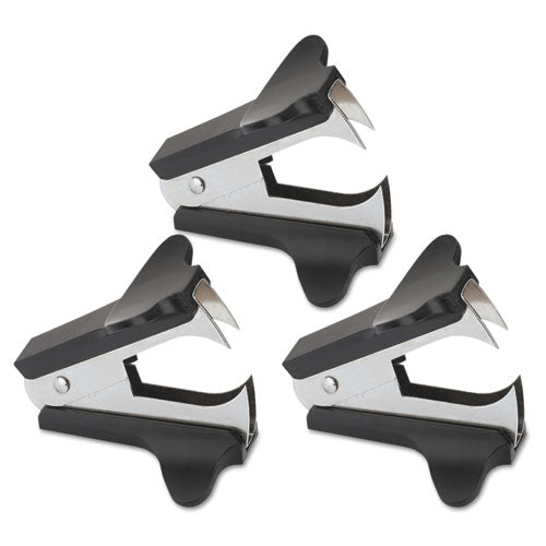 Image of Universal® Jaw Style Staple Remover, Black, 3/pack