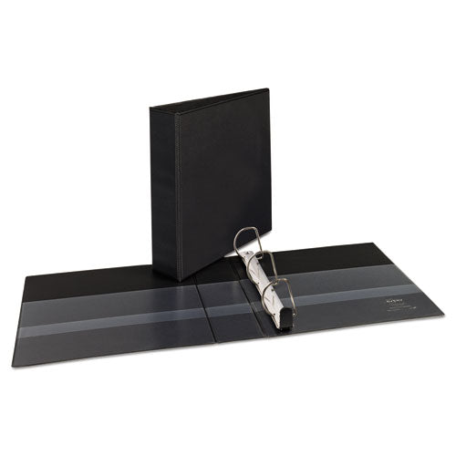 Image of Avery® Heavy-Duty Non Stick View Binder With Durahinge And Slant Rings, 3 Rings, 2" Capacity, 11 X 8.5, Black, (5500)