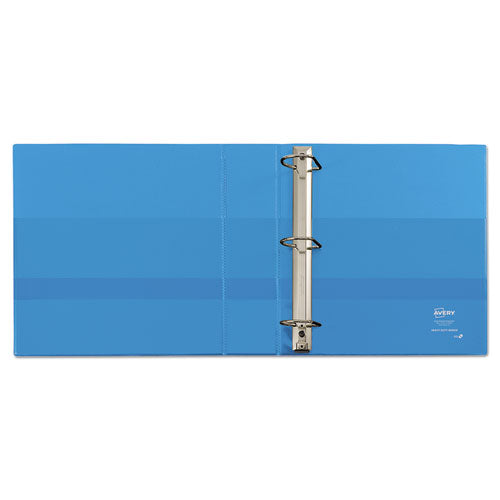 Image of Avery® Heavy-Duty Non Stick View Binder With Durahinge And Slant Rings, 3 Rings, 2" Capacity, 11 X 8.5, Light Blue, (5501)