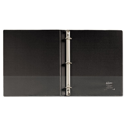 Image of Avery® Durable View Binder With Durahinge And Slant Rings, 3 Rings, 0.5" Capacity, 11 X 8.5, Black