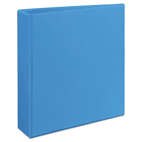 Image of Avery® Heavy-Duty Non Stick View Binder With Durahinge And Slant Rings, 3 Rings, 2" Capacity, 11 X 8.5, Light Blue, (5501)