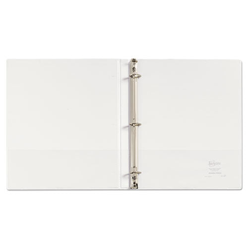 Image of Avery® Durable View Binder With Durahinge And Slant Rings, 3 Rings, 0.5" Capacity, 11 X 8.5, White