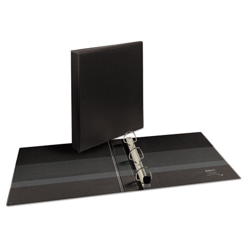 Image of Avery® Heavy-Duty View Binder With Durahinge And One Touch Ezd Rings, 3 Rings, 1" Capacity, 11 X 8.5, Black