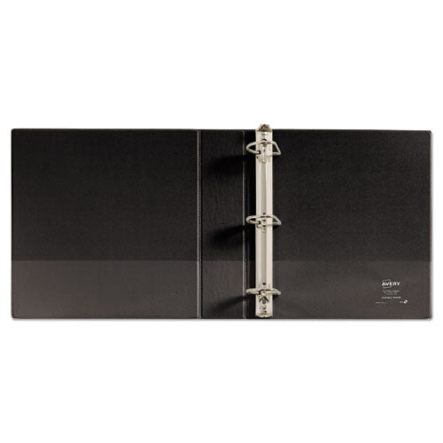 Image of Avery® Durable Non-View Binder With Durahinge And Slant Rings, 3 Rings, 2" Capacity, 11 X 8.5, Black