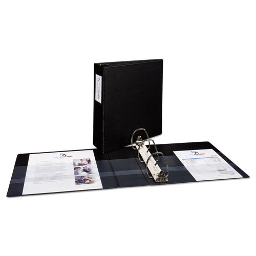 Image of Avery® Durable Non-View Binder With Durahinge And Ezd Rings, 3 Rings, 3" Capacity, 11 X 8.5, Black, (8702)