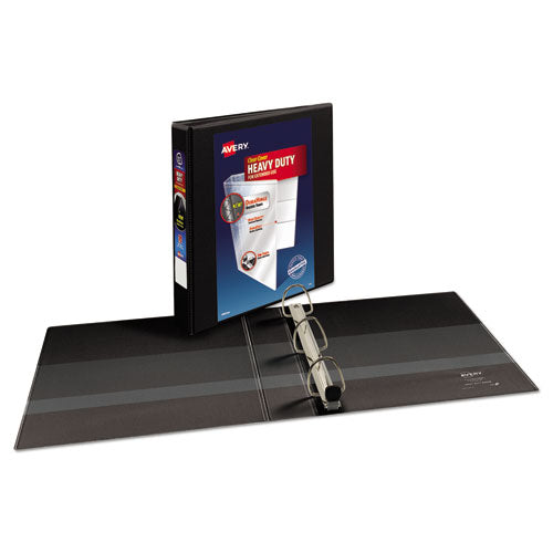 Image of Avery® Heavy-Duty View Binder With Durahinge And One Touch Ezd Rings, 3 Rings, 1.5" Capacity, 11 X 8.5, Black