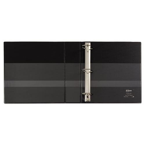 Image of Avery® Heavy-Duty Non Stick View Binder With Durahinge And Slant Rings, 3 Rings, 2" Capacity, 11 X 8.5, Black, (5500)