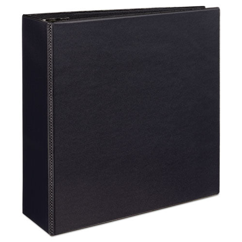 Image of Avery® Durable View Binder With Durahinge And Ezd Rings, 3 Rings, 4" Capacity, 11 X 8.5, Black, (9800)