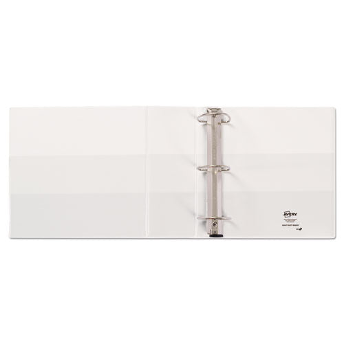 Image of Avery® Heavy-Duty View Binder With Durahinge And Locking One Touch Ezd Rings, 3 Rings, 4" Capacity, 11 X 8.5, White