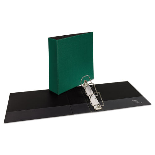 Image of Avery® Durable Non-View Binder With Durahinge And Slant Rings, 3 Rings, 3" Capacity, 11 X 8.5, Green